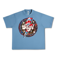 Pebble Blue Western Gigi Patriotic Urban Heavy Tee - LillyAllenDesigns
