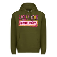 Army Green i wear pink for my custom Premium Hoodie - texasbilliewilder