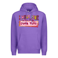 Purple i wear pink for my custom Premium Hoodie - texasbilliewilder