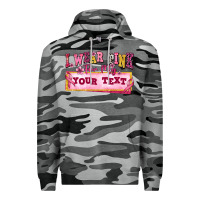 Slate Camo i wear pink for my custom Premium Hoodie - texasbilliewilder