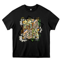 Black mama leopard Heavy Core Tee - CowhideDigitalArt