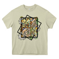 Mossy mama leopard Heavy Core Tee - CowhideDigitalArt