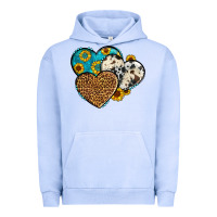 Cowhide Leopard Hearts Urban Hoodie | Teevron