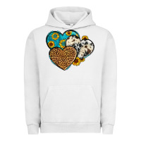 Pigment Lunar Rock cowhide leopard hearts Urban Hoodie - OliviaCreatesArt