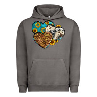 Pigment Tornado cowhide leopard hearts Urban Hoodie - OliviaCreatesArt