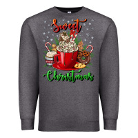 Charcoal Heather Sweet christmas Premium Sweatshirt - NancyCooperArtShop