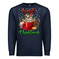 Navy Sweet christmas Premium Sweatshirt - NancyCooperArtShop