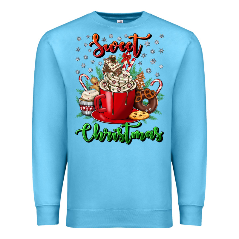 Sweet Christmas Premium Sweatshirt by NancyCooperArtShop | Teevron