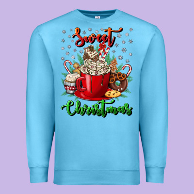 Sweet Christmas Premium Sweatshirt Designed By Nancycooperartshop