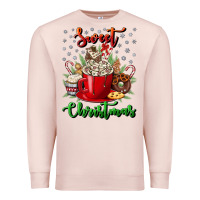Pale Pink Sweet christmas Premium Sweatshirt - NancyCooperArtShop