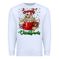 White Sweet christmas Premium Sweatshirt - NancyCooperArtShop