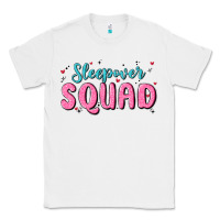 White sleepover squad Classic Tee - MaliasSmallBusiness