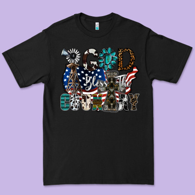 God Bless The Country Premium Tee Designed By Sublimationcraftshop