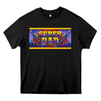 Black super dad Heavy Core Tee - BarkalooDesign
