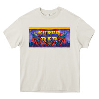 Cream super dad Heavy Core Tee - BarkalooDesign
