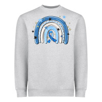 Heather Grey in april wear blue autism awareness Heavyweight Sweatshirt - MaliasSmallBusiness