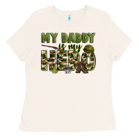 Bone my daddy is my hero army Ladies Tee - Zillion Design Studio