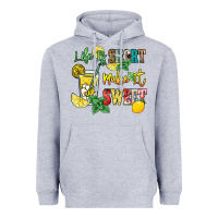 Heather Grey life is  make it sweet Heavyweight Hoodie - NancyCooperArtShop