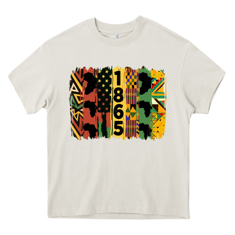 Juneteenth 1865 Brush Stroke Heavy Core Tee by HRA Design Shop | Teevron