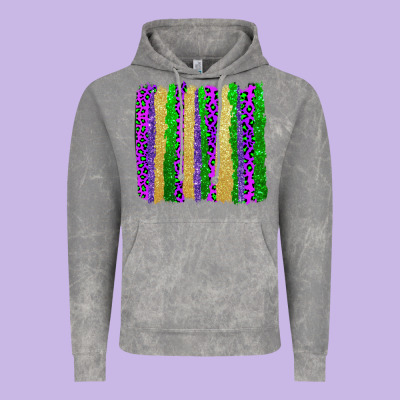Mardi Gras Brushstrokes Vintage Hoodie Designed By Adodesignshop