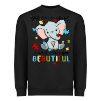 Black what makes you different is what makes you beautif Heavyweight Sweatshirt - MaliasSmallBusiness