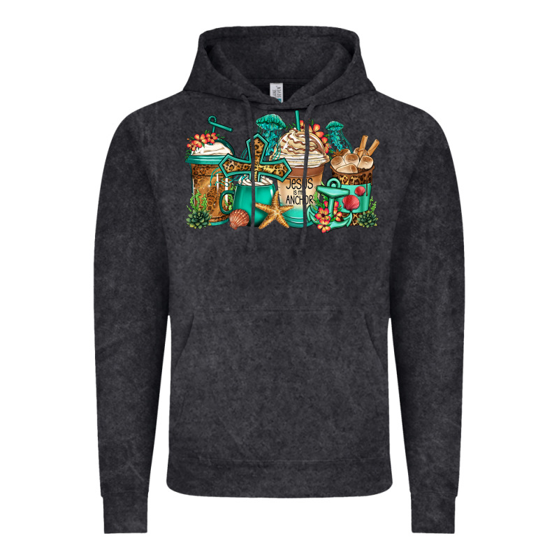 Jesus Is My Anchor Coffee Cups Vintage Hoodie by Jasminsmagicworld | Teevron