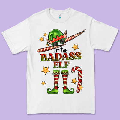 Im The Badass Elf Premium Tee Designed By Fadigitalartstudio