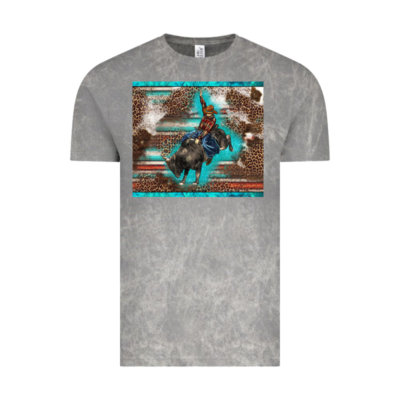 Western Rodeo Bullfighter Serape Leopards Turquoise's Gliterrs Vintage Tee by BarkalooDesign | Teevron