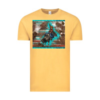 Vintage Mustard western rodeo bullfighter serape leopards turquoise's gliterrs Vintage Tee - BarkalooDesign