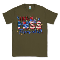 Army Green little miss firecracker Classic Tee - MaliasSmallBusiness