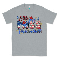 Heather Grey little miss firecracker Classic Tee - MaliasSmallBusiness