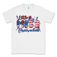 White little miss firecracker Classic Tee - MaliasSmallBusiness