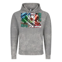 Cloud Rock usa and mexico flag with leopard cowhide and gemstone background Vintage Hoodie - Artiststas