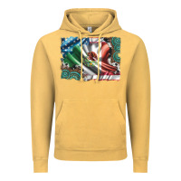 Vintage Mustard usa and mexico flag with leopard cowhide and gemstone background Vintage Hoodie - Artiststas