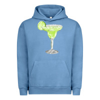 Pigment Pebble Blue martini fa element Urban Hoodie - FaDigitalArtStudio