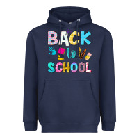 Navy back to school Heavyweight Hoodie - NancyCooperArtShop