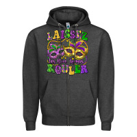 Charcoal Heather laissez les bon temps rouler Zipper Hoodie - LillyAllenDesigns