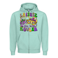 Seafoam laissez les bon temps rouler Zipper Hoodie - LillyAllenDesigns
