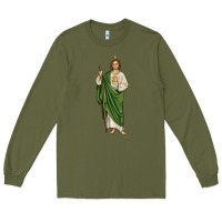 Army Green san judas1 Long Sleeve Tee - JahusDesignShop