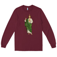 Burgundy san judas1 Long Sleeve Tee - JahusDesignShop