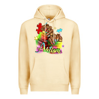 Pina Colada Black woman Autism nails Premium Hoodie - NancyCooperArtShop