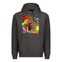 Smoke Black woman Autism nails Premium Hoodie - NancyCooperArtShop