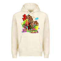 Tofu Black woman Autism nails Premium Hoodie - NancyCooperArtShop
