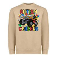Autism Crusher Heavyweight Sweatshirt | Teevron