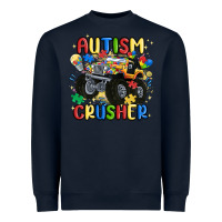 Navy autism crusher Heavyweight Sweatshirt - MaliasSmallBusiness
