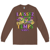Chestnut laissez les bon temps rouler Long Sleeve Tee - MaliasSmallBusiness