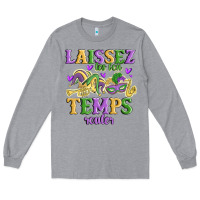 Heather Grey laissez les bon temps rouler Long Sleeve Tee - MaliasSmallBusiness