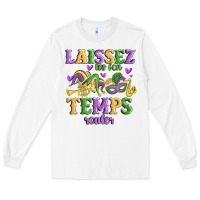 White laissez les bon temps rouler Long Sleeve Tee - MaliasSmallBusiness