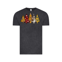 Vintage Black leopard christmas trees Vintage Tee - AdoDesignShop