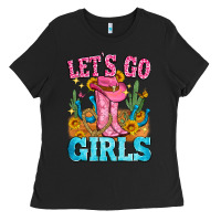 Black let's go girls Ladies Tee - Zillion Design Studio